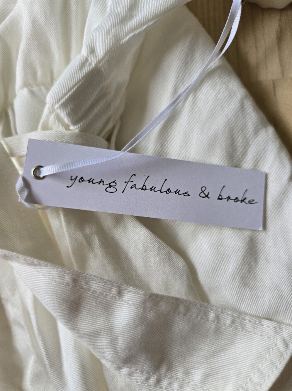 Young Fabulous & Broke White Greylin Utility Jumpsuit Size XS NWT - Picture 11 of 14